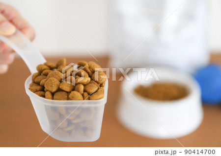 計量カップとドッグフード 90414700