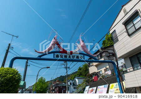 東海道の宿場町　由比　5月の風景 90416918