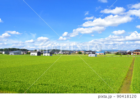 2021年。児島駅から岡山駅までの瀬戸大橋線の風景 2021年。児島駅から岡山駅までの瀬戸大橋線の風景 90418120