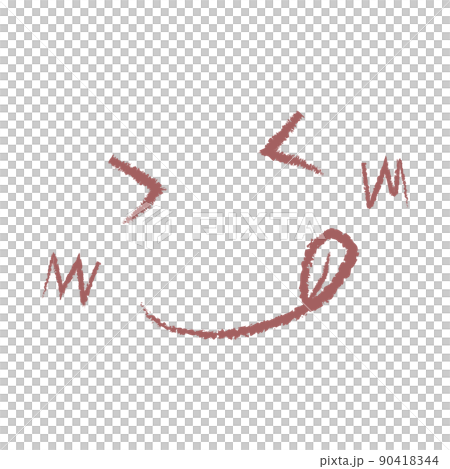 手書き風のスマイルイラスト ベクター です のイラスト素材