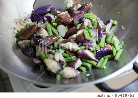 さやいんげん インゲンマメ なす 90419763