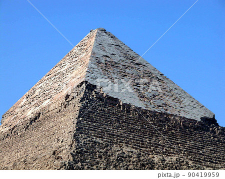 ギザのカフラー王のピラミッドの化粧石，エジプト 90419959