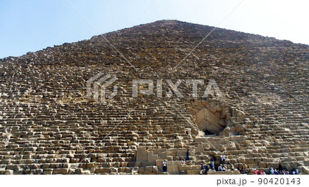 ギザのクフ王のピラミッドの盗掘穴，エジプト 90420143