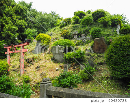 埼玉県志木市・田子山富士塚（松尾神社） 90420728