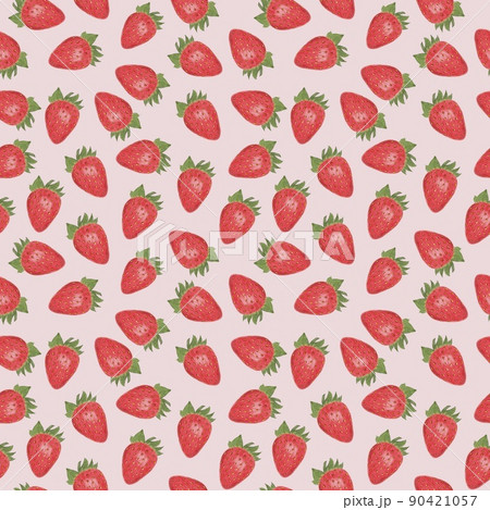Pattern with strawberries. Pink background. Pattern with strawberries. Pink background. 90421057