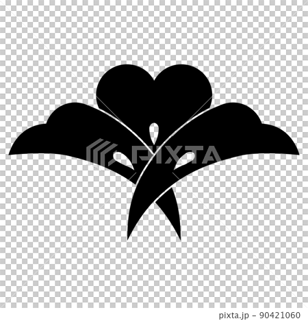 家紋です。片喰扇(かたばみおうぎ)といいます。 家紋です。片喰扇(かたばみおうぎ)といいます。 90421060