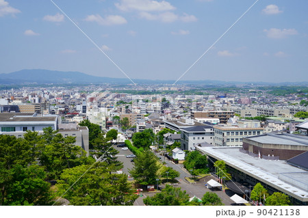 奈良県庁から平城京跡・西大寺方面 90421138