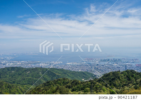 六甲山　景色　Rokko mountaintop view 90421187
