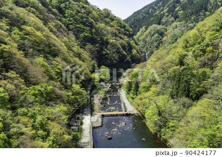 湯原温泉　旭川　岡山県真庭市 90424177