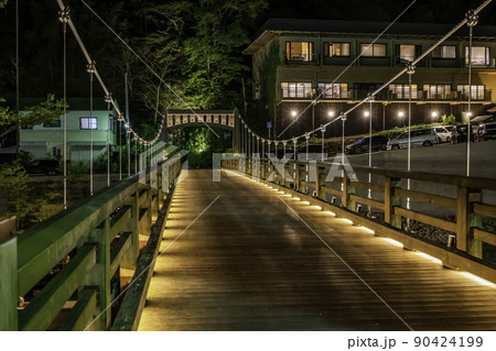 湯原温泉　寄りそい橋と八景　岡山県真庭市 90424199