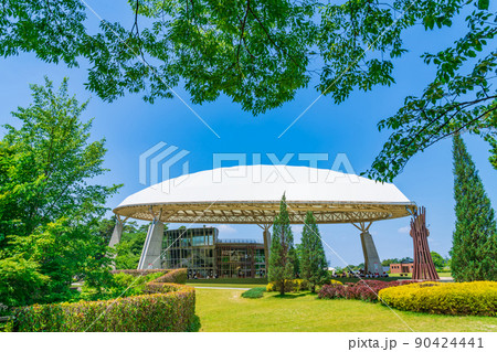 鞍ケ池公園、緑あふれる風景〈愛知県豊田市〉 90424441