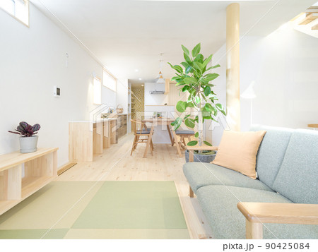 ナチュラルウッドと塗り壁の新築住宅 ナチュラルウッドと塗り壁の新築住宅 90425084