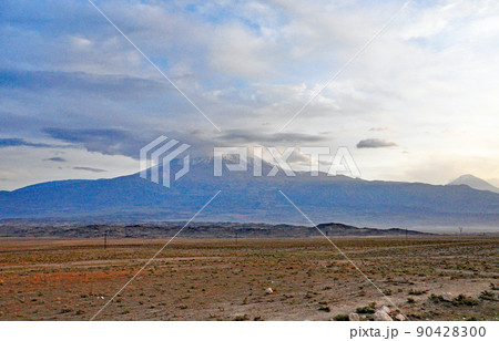 シルクロード トルコ ドウバヤズット 大アララト山と小アララト山 シルクロード トルコ ドウバヤズット 大アララト山と小アララト山 90428300