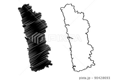 Ratnagiri district (Maharashtra State, Konkan Division, Republic of India) map vector illustration, scribble sketch Ratnagiri map Ratnagiri district (Maharashtra State, Konkan Division, Republic of India) map vector illustration, scribble sketch Ratnagiri map 90428693