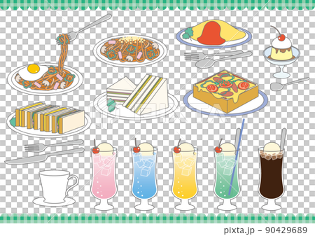 咖啡店菜單插圖集 90429689