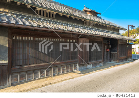 奈良　明日香村の町並み 90431413