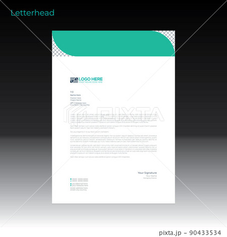 vector letterhead design for best use 90433534