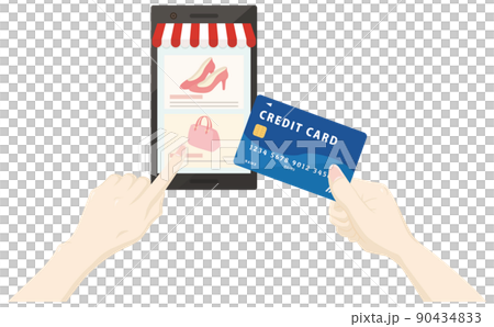 Online shopping on your smartphone-fashion items- Online shopping on your smartphone-fashion items- 90434833