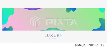 Abstract rectangular horizontal banner. Blurred gradient background. Promotional flyer with blurred background and splashes of color, discount voucher, special offer market brochure, advertising 90434917