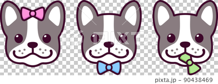 Cute dog gender icon set Cute dog gender icon set 90438469