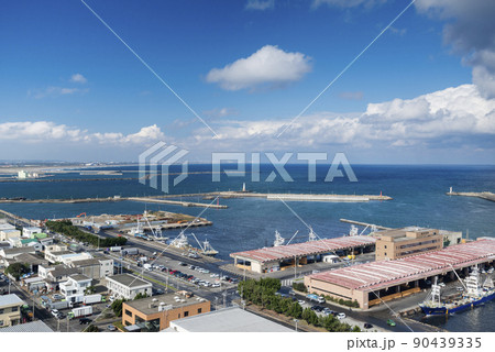 銚子ポートタワーから銚子港 90439335