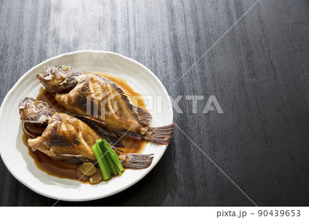 かさごの煮つけ　煮魚　和食 90439653