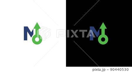 Men's initials M manly logo design is modern and sophisticated 90440530