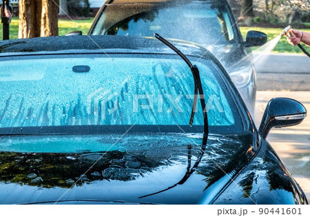 auto detailer washing luxury high end car auto detailer washing luxury high end car 90441601