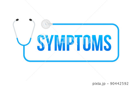 Poster with symptoms for medical design. Women health. Medical infographic Poster with symptoms for medical design. Women health. Medical infographic 90442592