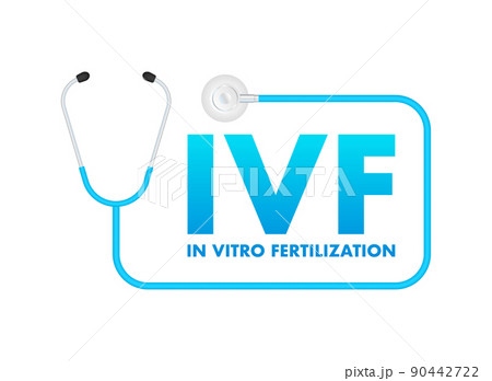 In vitro fertilization. Ivf treatment. Vector illustration. 90442722