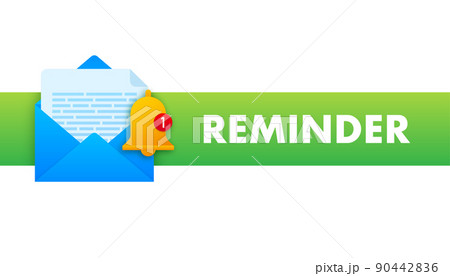 Template with reminder. Calendar deadline. Alert message 90442836