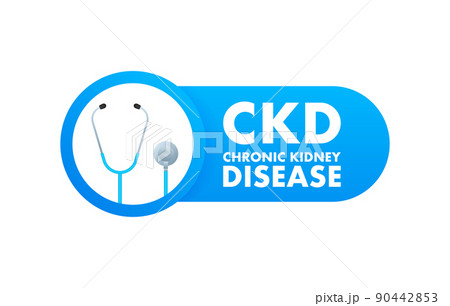 Chronic kidney disease. 3d vector illustration. World health day. Medicine day Chronic kidney disease. 3d vector illustration. World health day. Medicine day 90442853