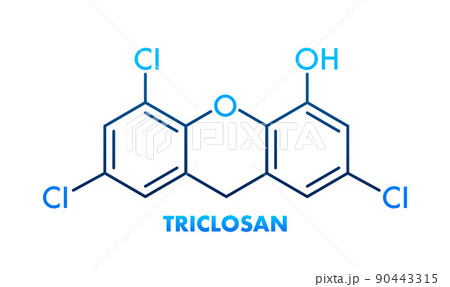 Triclosan formula. Triclosan formula, great design for any purposes Triclosan formula. Triclosan formula, great design for any purposes 90443315