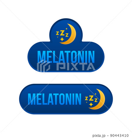 Melatonin, great design for any purposes. Vector illustration 90443410
