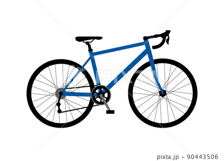 シンプルな自転車（ロードバイク）のイラスト 90443506