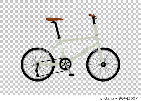 シンプルな自転車(ミニベロ)のイラスト シンプルな自転車(ミニベロ)のイラスト 90443607