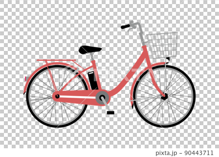Illustration of a simple bicycle (electric bicycle) 90443711