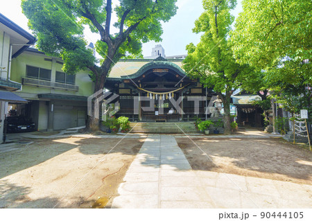 福島天満宮（上の天神）新緑の季節 90444105