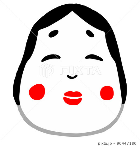 おかめのイラスト素材