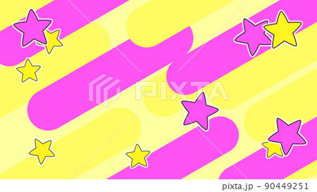 流れる線と星の背景 90449251
