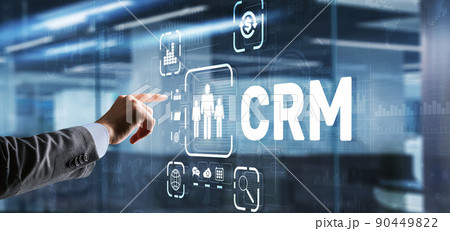 CRM Customer Relationship Management. Customer orientation concept 90449822