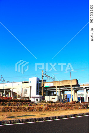 瀬戸市、愛知環状鉄道山口駅の風景 90455139