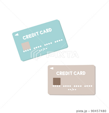 2枚のクレジットカード 90457480