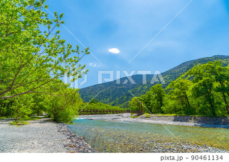 【絶景】初夏の上高地【長野県】 【絶景】初夏の上高地【長野県】 90461134