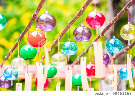 京都府綴喜郡宇治田原町の正寿院の風鈴祭りを撮影したもの 90463168