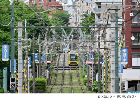 <東京都>東京さくらトラム(都電荒川線) 学習院下 <東京都>東京さくらトラム(都電荒川線) 学習院下 90463807