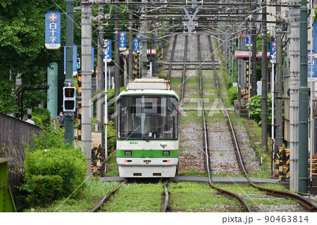 <東京都>東京さくらトラム(都電荒川線) 学習院下 <東京都>東京さくらトラム(都電荒川線) 学習院下 90463814