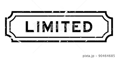 Grunge black limited word rubber seal stamp on white background Grunge black limited word rubber seal stamp on white background 90464685