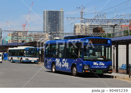 金町駅前に停車中のマイスカイ交通 90465239