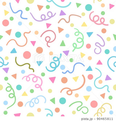 Confetti 80s pattern 90465811